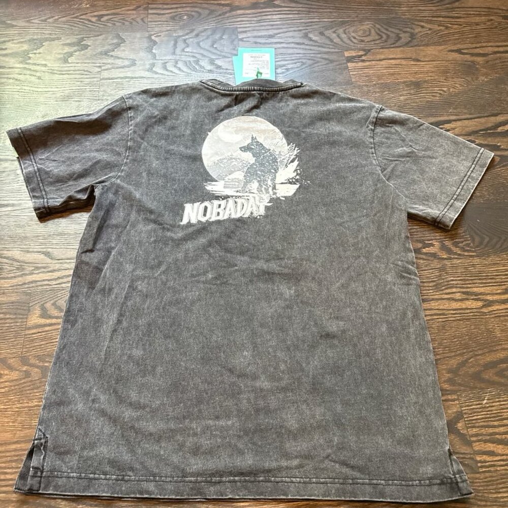 NOBADAY Black Washed T Shirt *NEW* - Picture 5 of 5